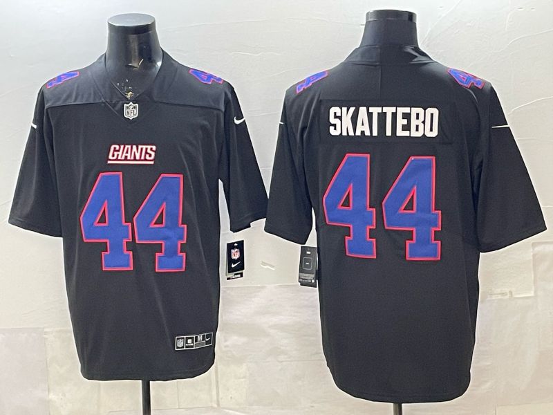 Men 2026 New York Giants #44 Skattebo black Limited Nike NFL Jersey style 04